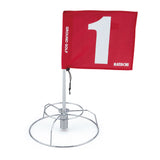 練習用ホールポスト　旗セット（赤No.1） グラウンドゴルフ用品